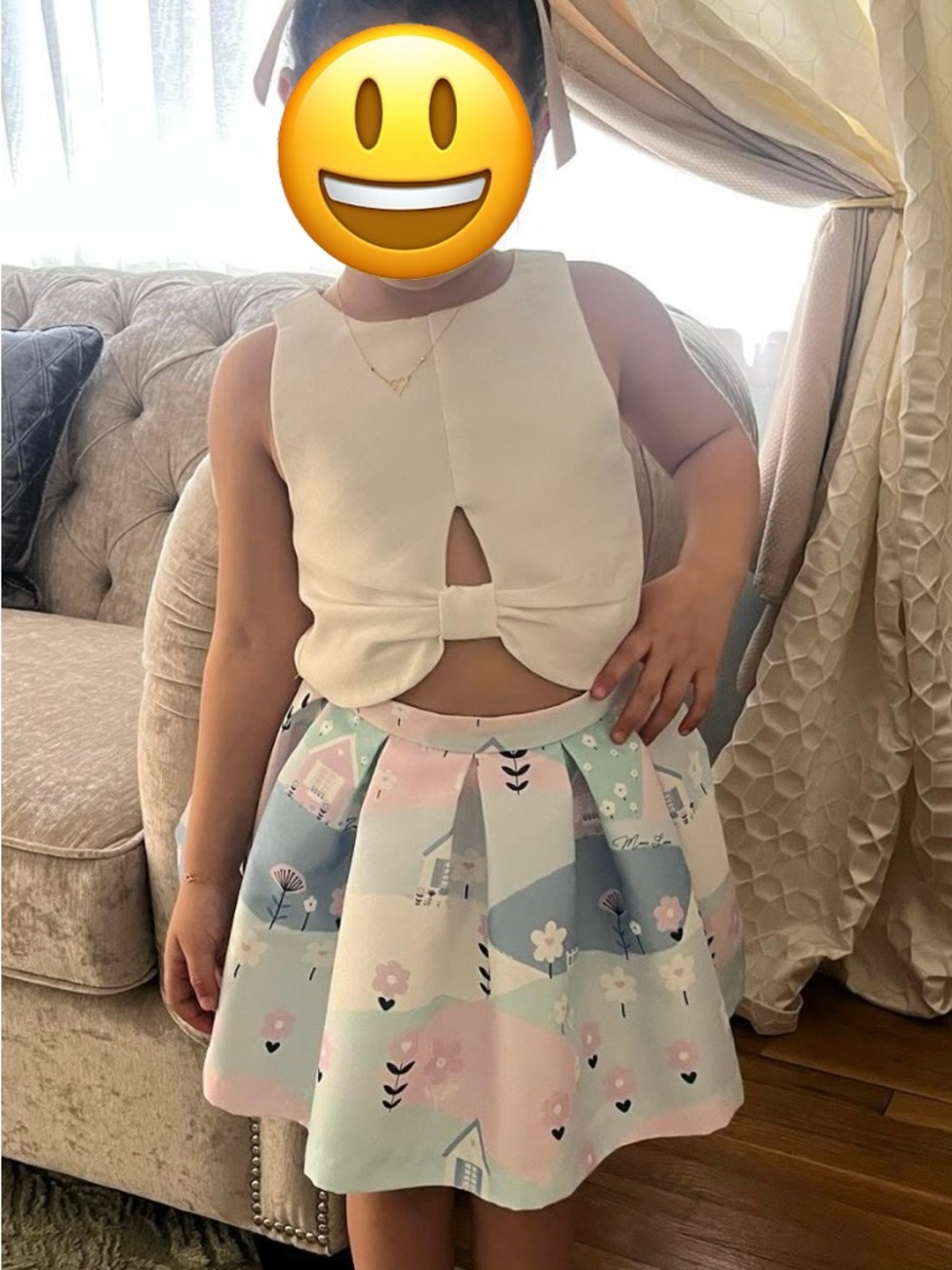 Girls Pastel Patchwork Floral Skirt - Kids Bottoms